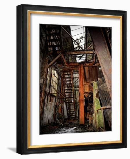 Interior of a Derelict Industrial Building-Cristina Carra Caso-Framed Photographic Print