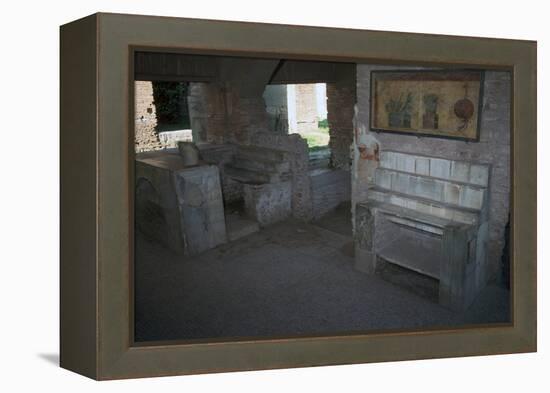 Interior of a food-shop in the Roman city of Ostia, 2nd century-Unknown-Framed Premier Image Canvas