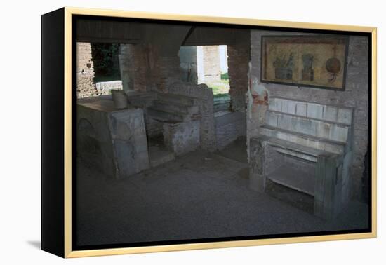 Interior of a food-shop in the Roman city of Ostia, 2nd century-Unknown-Framed Premier Image Canvas