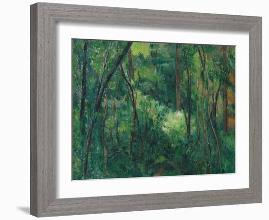 Interior of a Forest, Ca 1885-Paul Cézanne-Framed Giclee Print