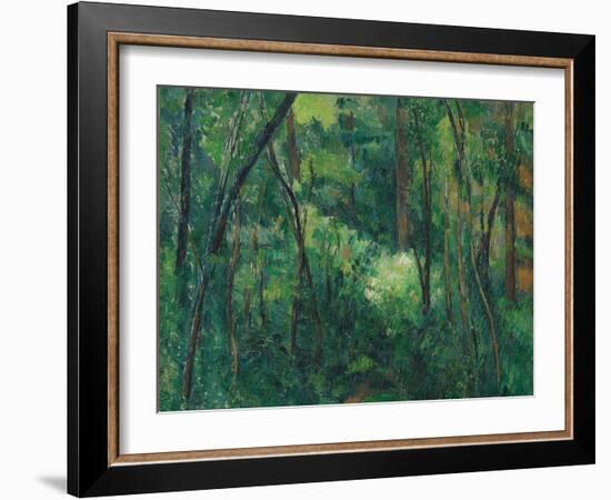 Interior of a Forest, Ca 1885-Paul Cézanne-Framed Giclee Print