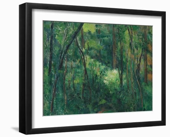 Interior of a Forest, Ca 1885-Paul Cézanne-Framed Giclee Print