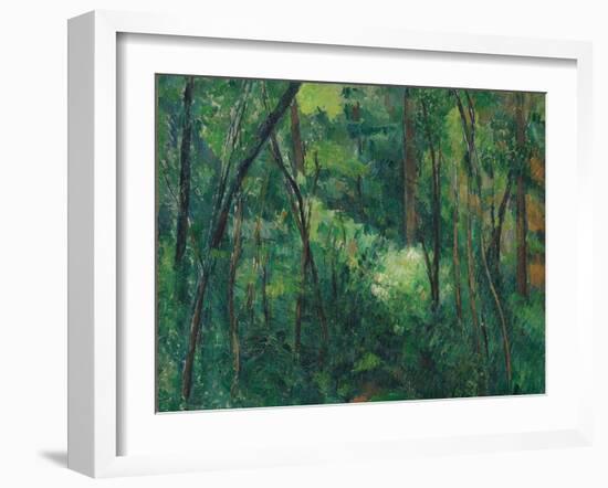 Interior of a Forest, Ca 1885-Paul Cézanne-Framed Giclee Print