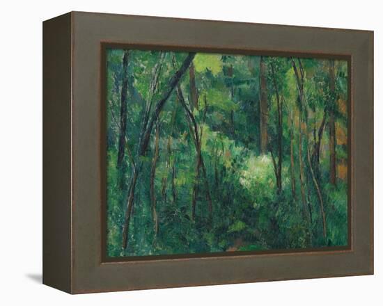 Interior of a Forest, Ca 1885-Paul Cézanne-Framed Premier Image Canvas