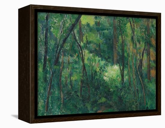 Interior of a Forest, Ca 1885-Paul Cézanne-Framed Premier Image Canvas