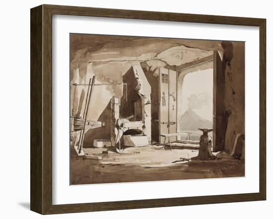 Interior of a Forge-Achille Vianelli-Framed Giclee Print