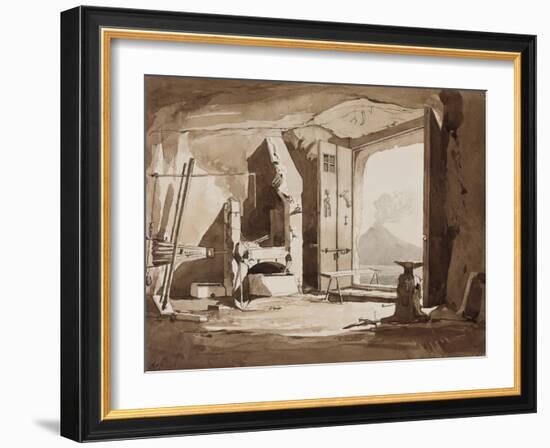 Interior of a Forge-Achille Vianelli-Framed Giclee Print