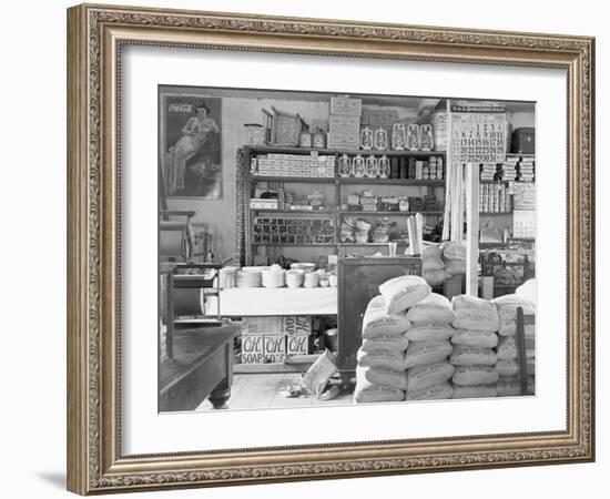 Interior of a general store in Moundville, Alabama, 1936-Walker Evans-Framed Photographic Print