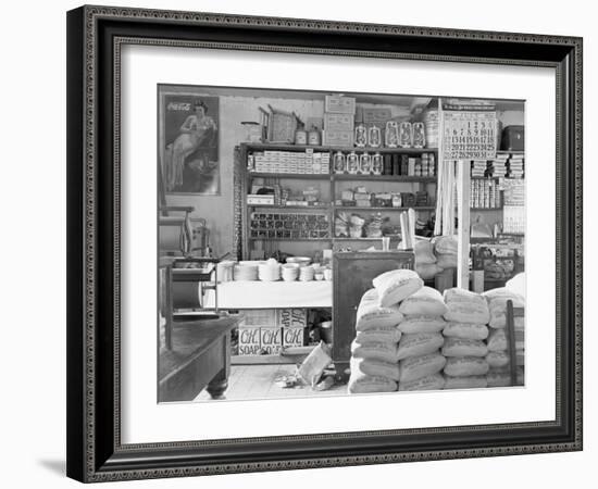 Interior of a general store in Moundville, Alabama, 1936-Walker Evans-Framed Photographic Print