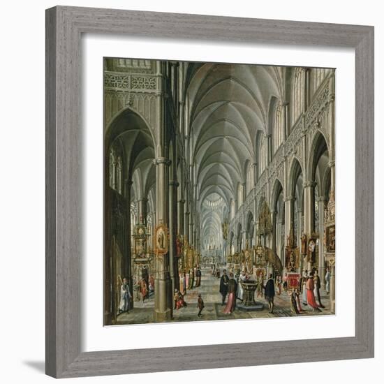 Interior of a Gothic Church, 1596-97-Pauline Baynes-Framed Giclee Print