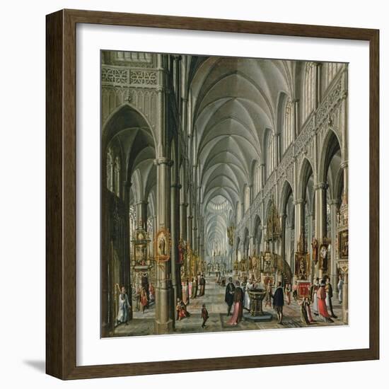 Interior of a Gothic Church, 1596-97-Pauline Baynes-Framed Giclee Print