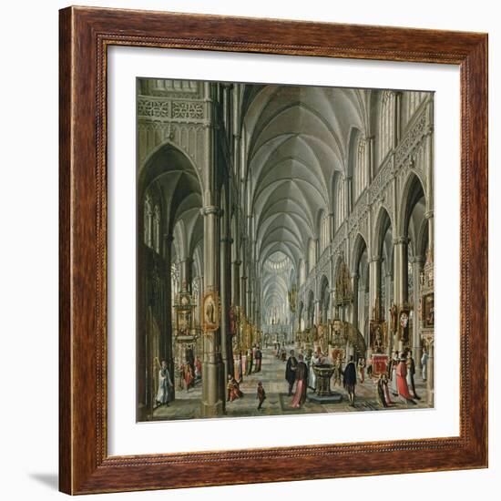 Interior of a Gothic Church, 1596-97-Pauline Baynes-Framed Giclee Print