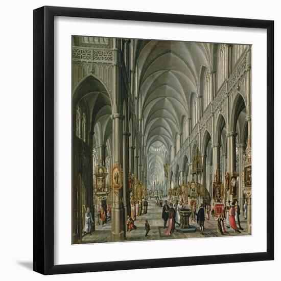 Interior of a Gothic Church, 1596-97-Pauline Baynes-Framed Giclee Print