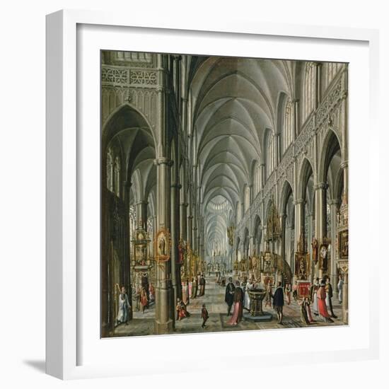 Interior of a Gothic Church, 1596-97-Pauline Baynes-Framed Giclee Print