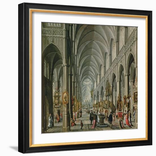 Interior of a Gothic Church, 1596-97-Pauline Baynes-Framed Giclee Print