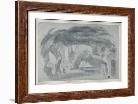 Interior of a Grotto-Richard Wilson-Framed Giclee Print