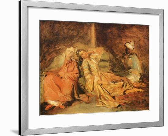 Interior of a Harem, 1856-Théodore Chassériau-Framed Giclee Print