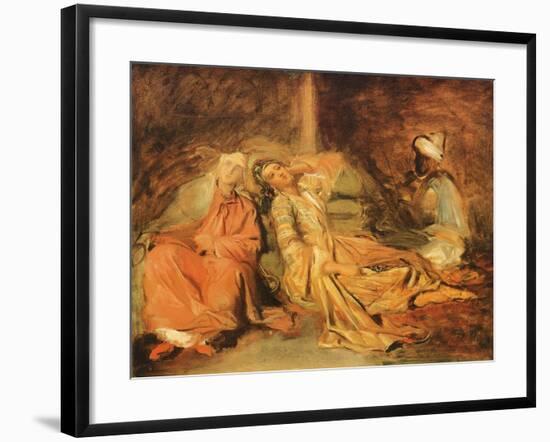 Interior of a Harem, 1856-Théodore Chassériau-Framed Giclee Print