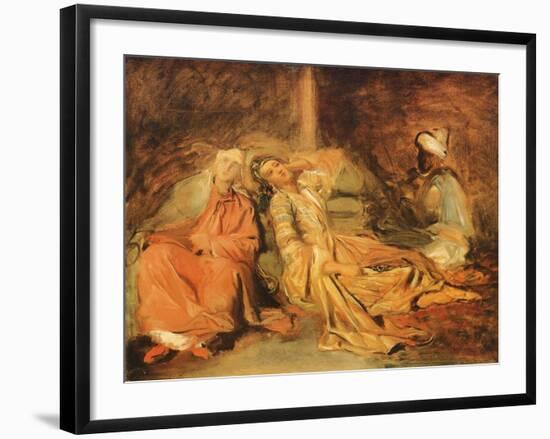 Interior of a Harem, 1856-Théodore Chassériau-Framed Giclee Print