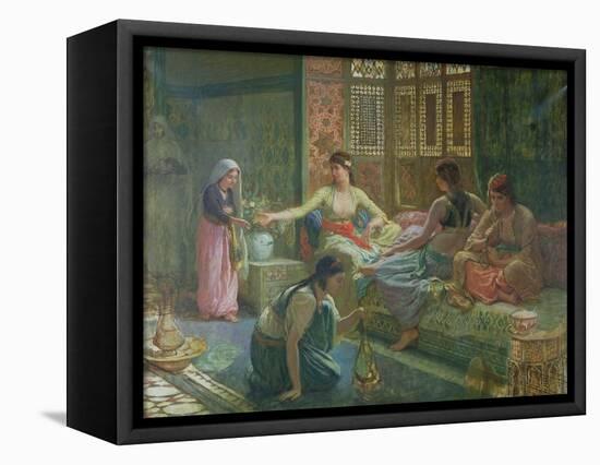 Interior of a Harem, circa 1865-Leon-Auguste-Adolphe Belly-Framed Premier Image Canvas