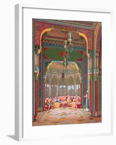 Interior of a Harem in Turkey, c.1880-null-Framed Giclee Print