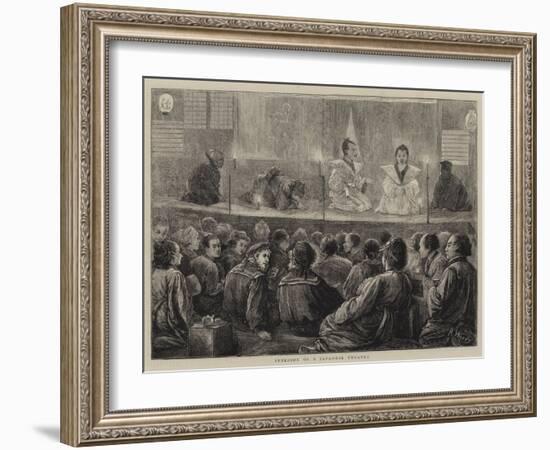 Interior of a Japanese Theatre-Henry Woods-Framed Giclee Print