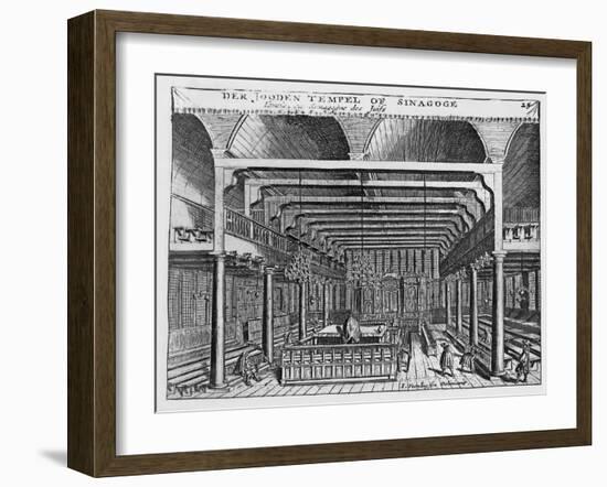 Interior of a Jewish Synagogue-Jan Veenhuysen-Framed Giclee Print