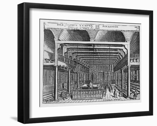 Interior of a Jewish Synagogue-Jan Veenhuysen-Framed Giclee Print