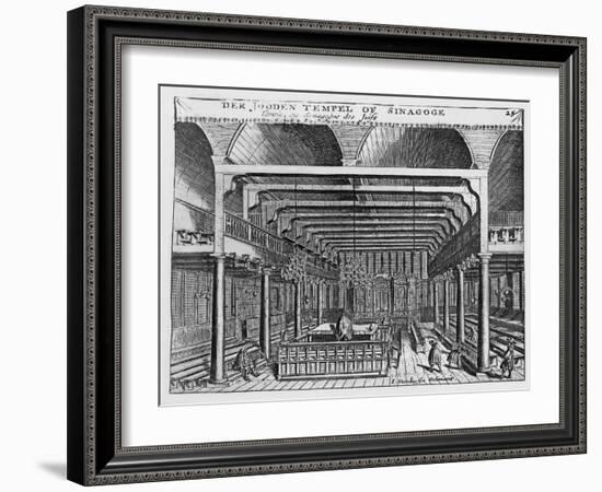 Interior of a Jewish Synagogue-Jan Veenhuysen-Framed Giclee Print