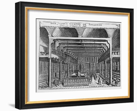 Interior of a Jewish Synagogue-Jan Veenhuysen-Framed Giclee Print