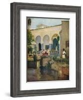 Interior of a Moorish Harem, 1907-John Lavery-Framed Giclee Print