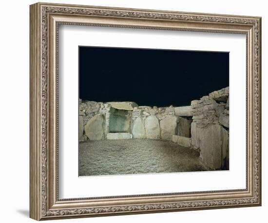 Interior of a passage grave, 26th century BC-Unknown-Framed Photographic Print