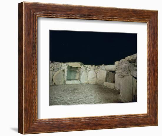 Interior of a passage grave, 26th century BC-Unknown-Framed Photographic Print