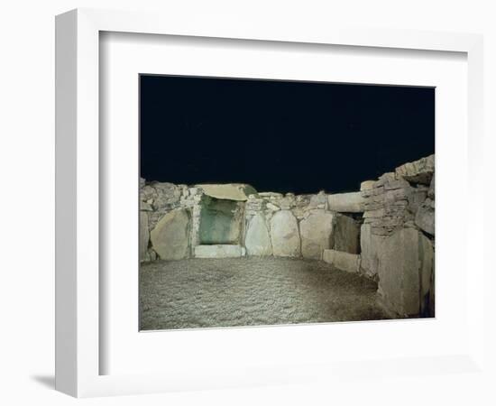 Interior of a passage grave, 26th century BC-Unknown-Framed Photographic Print