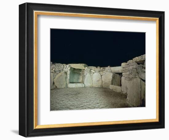 Interior of a passage grave, 26th century BC-Unknown-Framed Photographic Print