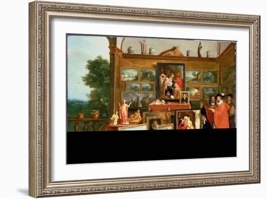 Interior of a Picture Gallery-Frans Francken the Younger-Framed Giclee Print