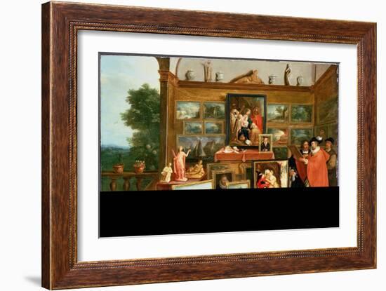 Interior of a Picture Gallery-Frans Francken the Younger-Framed Giclee Print