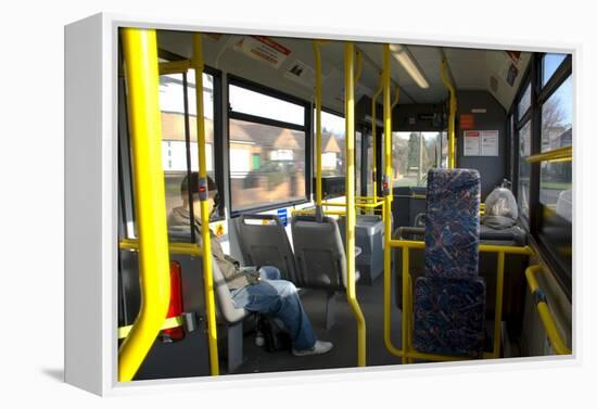 Interior of a Public Bus, England, United Kingdom-Charles Bowman-Framed Premier Image Canvas