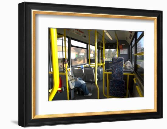 Interior of a Public Bus, England, United Kingdom-Charles Bowman-Framed Photographic Print