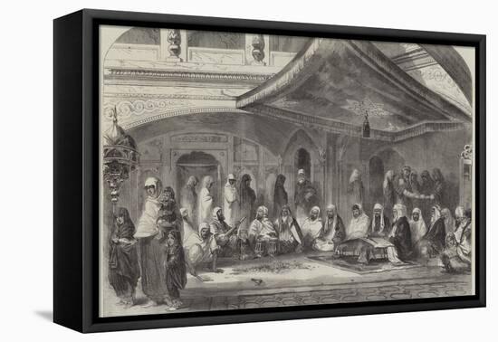 Interior of a Sikh Temple at Umritzir, Reading the Grunt'H-William Carpenter-Framed Premier Image Canvas