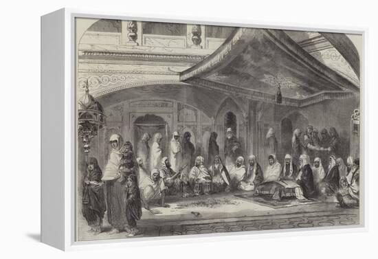 Interior of a Sikh Temple at Umritzir, Reading the Grunt'H-William Carpenter-Framed Premier Image Canvas
