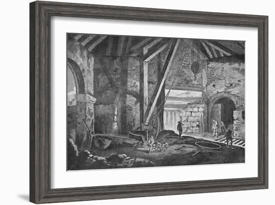 'Interior of a Smelting-House at Broseley, Shropshire', 1788, (1904)-Unknown-Framed Giclee Print