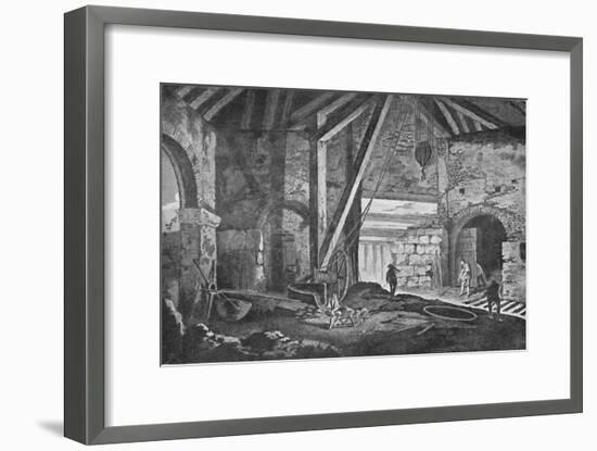 'Interior of a Smelting-House at Broseley, Shropshire', 1788, (1904)-Unknown-Framed Giclee Print