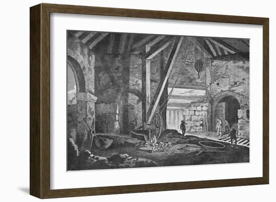 'Interior of a Smelting-House at Broseley, Shropshire', 1788, (1904)-Unknown-Framed Giclee Print