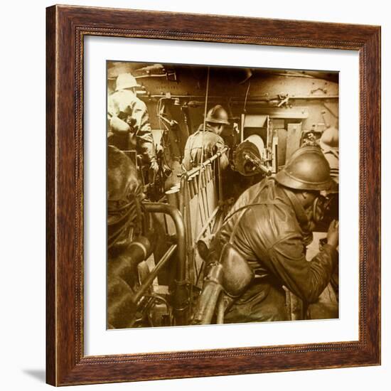 Interior of a Tank, Saint Chamond Model, First World War (Stereoscopic Glass Plate)-Anonymous Anonymous-Framed Giclee Print