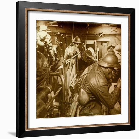 Interior of a Tank, Saint Chamond Model, First World War (Stereoscopic Glass Plate)-Anonymous Anonymous-Framed Giclee Print