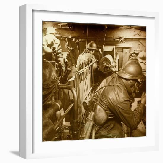 Interior of a Tank, Saint Chamond Model, First World War (Stereoscopic Glass Plate)-Anonymous Anonymous-Framed Giclee Print