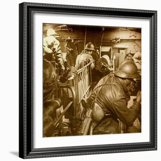 Interior of a Tank, Saint Chamond Model, First World War (Stereoscopic Glass Plate)-Anonymous Anonymous-Framed Giclee Print