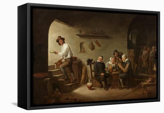 Interior of a Tavern, C.1640-David the Younger Teniers-Framed Premier Image Canvas