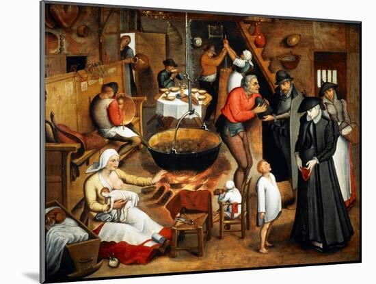 Interior of a Tavern-Jan Bruegel the Elder-Mounted Giclee Print